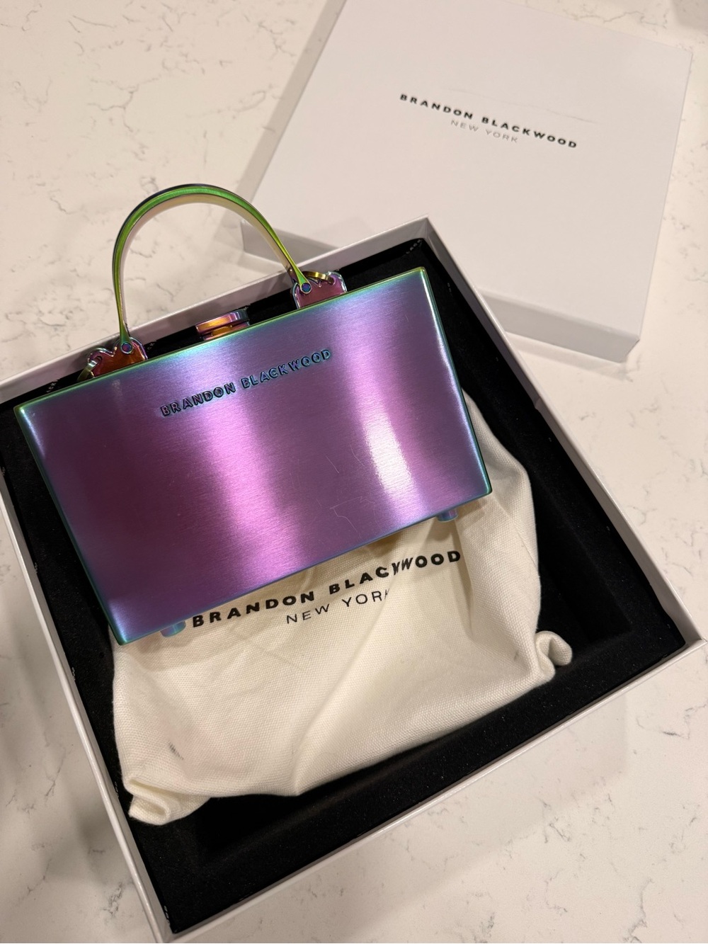 Brandon Blackwood Iridescent Slim Clutch